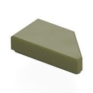 Tile 1 x 2 with Stud Notch Left em Verde oliva