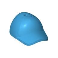 Hat / Cap Short Curved Bill with Seams and Hole on Top em Celeste escuro