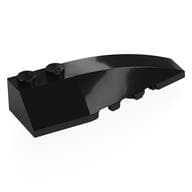 Brick Wedged, Curved 6 x 2 Right, Smooth Inner Walls