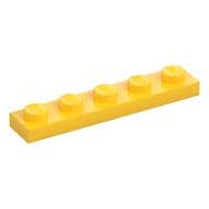 Plate 1 x 5 em Amarelo