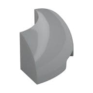 Brick Round Corner 2 x 2 x 1 em Cinza azulado claro