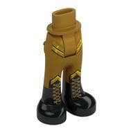Minidoll Hips and Trousers with Back Pockets with Black Boots, Gold Laces, Rank Slips Print