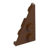 Wedge Plate 2 x 4 27° Left em Marrom avermelhado