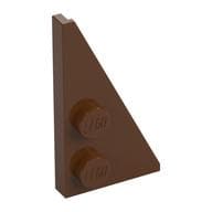 Wedge Plate 2 x 4 27° Right em Marrom avermelhado
