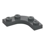 Plate Round Corner 3 x 3 with 2 x 2 Round Cutout em Cinza azulado escuro