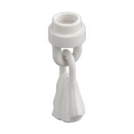 Tassel with 1 x 1 Round Stud em Branco