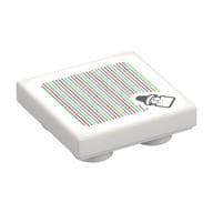 Tile Special 2 x 2 Inverted with Kamek and Barcode Print (Sticker)