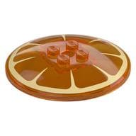 Dish 6 x 6 Inverted (Radar) with Orange Slice Print