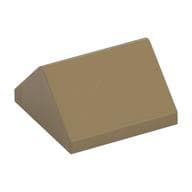 Brick Sloped 45° 2 x 2 Double em Bege escuro