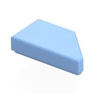 Tile 1 x 2 with Stud Notch Left em Azul vivo claro