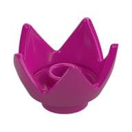 Crown / Flower / Egg Shell Half em Magenta