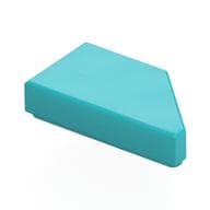 Tile 1 x 2 with Stud Notch Left em Celeste médio