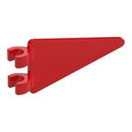 Flag 2 x 4 Triangle em Vermelho