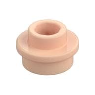 Plate Round 1 x 1 with Open Stud em Nougat claro