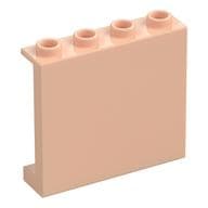 Panel 1 x 4 x 3 [Side Supports / Hollow Studs] em Nougat claro
