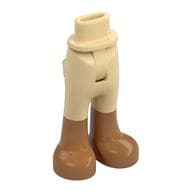 Minidoll Hips and Trousers with Back Pockets with Medium Nougat Boots Print