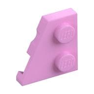 Wedge Plate 2 x 2 Left em Rosa vivo