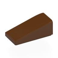 Brick Sloped 18° 2 x 1 x 2/3 em Marrom avermelhado