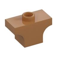 Brick Arch 1 x 2 Jumper em Nougat médio