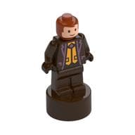 Minifig Trophy Statuette, Fred Weasley, Dark Brown Outfit
