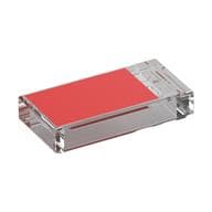 Tile 1 x 2 with Red Area Print