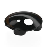 Plate Round 2 x 2 with Rounded Bottom with White Circles / Eye Print