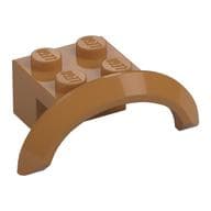 Wheel Arch, Mudguard 4 x 2 1/2 x 1 em Nougat médio
