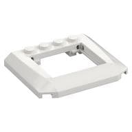 Brick Wedged, Curved Triple 4 x 4 x 2/3 with 4 Studs, 4 x 3 Cutout