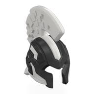 Helmet with Crest Pearl Titanium Pattern