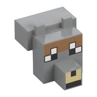 Animal Body Part, Head Blocky with Pixelated Face, Tan Nose, Nougat Forehead Print