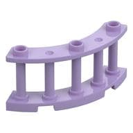 Fence Spindled 4 x 4 x 2 Quarter Round with 3 Studs em Lavanda