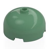 Brick Round 3 x 3 Dome with Center Stud em Verde areia
