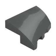 Brick Wedged, Curved 2 x 2 with Stud Notch Left em Cinza azulado escuro