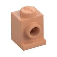 Brick Special 1 x 1 with Headlight em Nougat