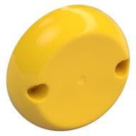 Dome Hemisphere 7 x 7 with 2 Pin Holes [Plain] em Amarelo