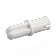 Technic Axle Pin without Friction Ridges Lengthwise em Branco