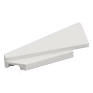 Brick Wedged, Sloped 1 x 5 x 1 1/3 Left em Branco