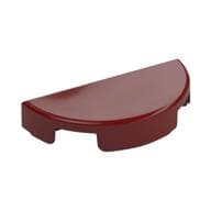 Tile Round 1 x 2 Half Circle em Vermelho escuro