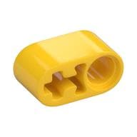 Technic Beam 1 x 2 Thick with Pin Hole and Axle Hole em Amarelo