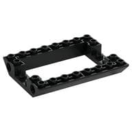 Brick Sloped Inverted 45° 6 x 8 Double with Pin Holes on Sides, 4 x 6 Cutout