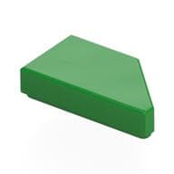 Tile 1 x 2 with Stud Notch Left em Verde vivo