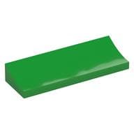 Brick Curved 2 x 6 Inverted em Verde vivo