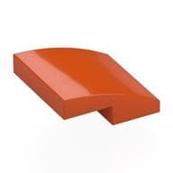 Brick Curved 2 x 2 x 2/3 em Laranja avermelhado