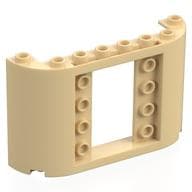 Panel 2 x 8 x 4 with Curved Sides em Bege