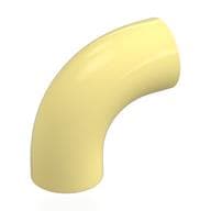 Brick Round 1 x 1 diameter Tube with 90 Degree Elbow (2 x 2 x 1) and Axle Holes (Crossholes) at each end em Amarelo vivo claro