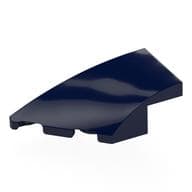 Brick Wedged, Curved 4 x 2 with Stud Notch Left em Azul escuro