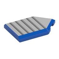 Tile Special 2 x 3 Pentagonal with Light Bluish Grey Surface, Dark Bluish Grey/Black Lines Print