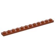 Plate 1 x 12 em Laranja escuro