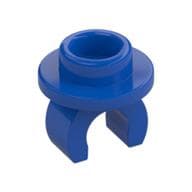 Plate Special Round 1 x 1 with Hollow Stud and Underside Clip em Azul