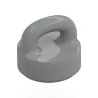 Tile Special Round 1 x 1 Special with Clip-Bar em Cinza azulado claro
